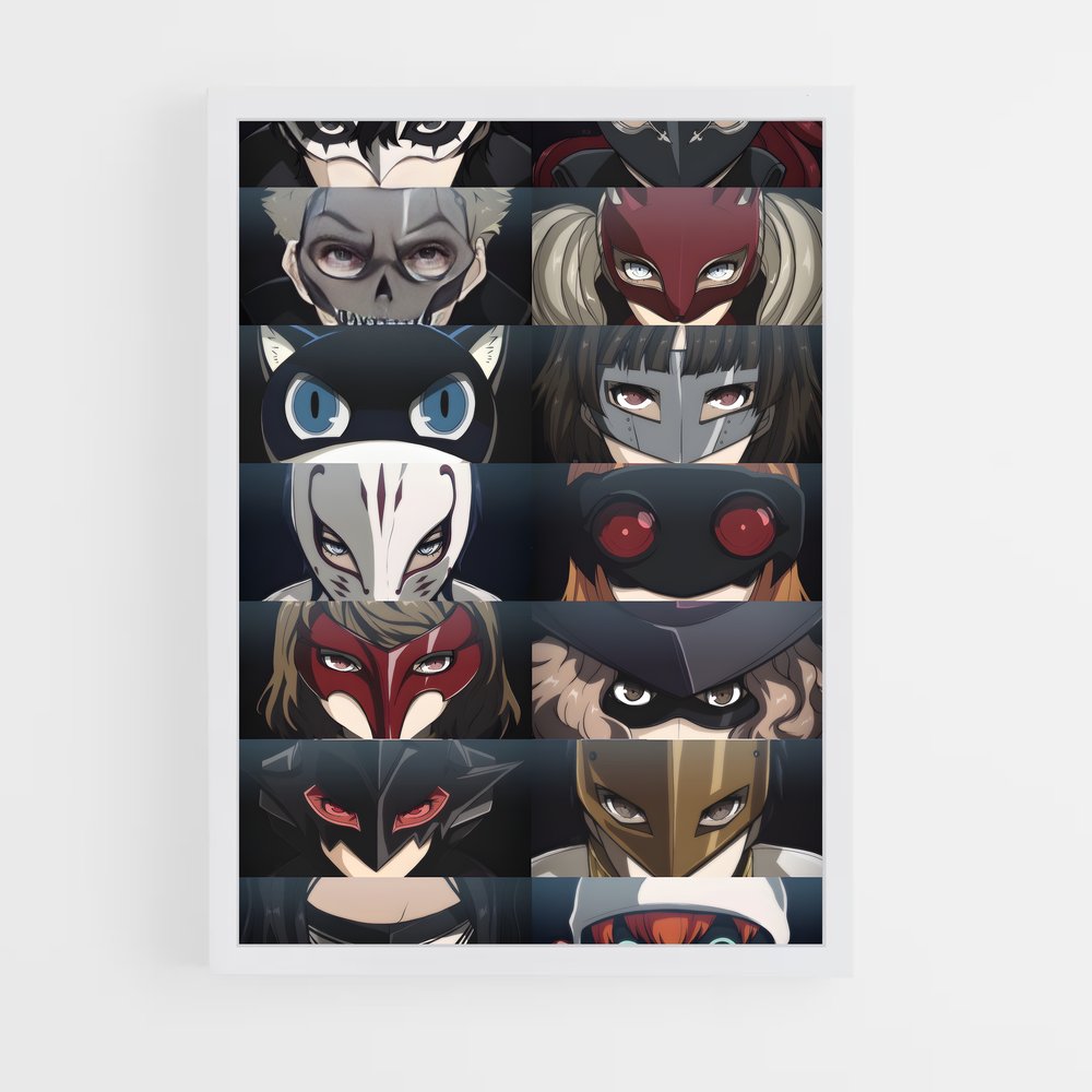 Poster Les Visages des Voleurs – affiche Persona 5 (vue 3)